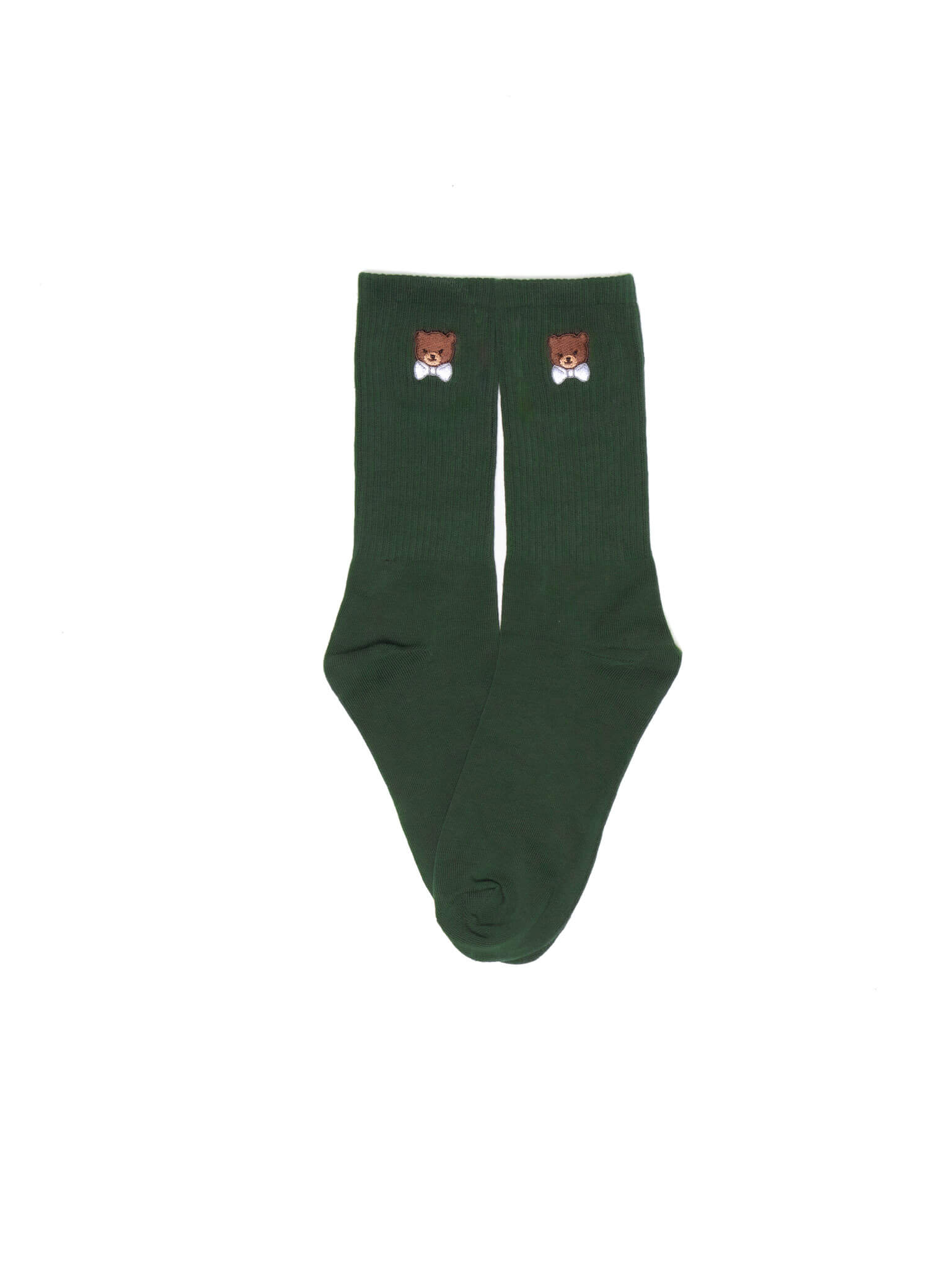 Ra Javar Clothing - Embroidered Bear Socks - 
Cotton/Polyester/Spandex
premium USA -made
Cushioned sole
Machine wash
One Size Fits All
 - rajavarclothing