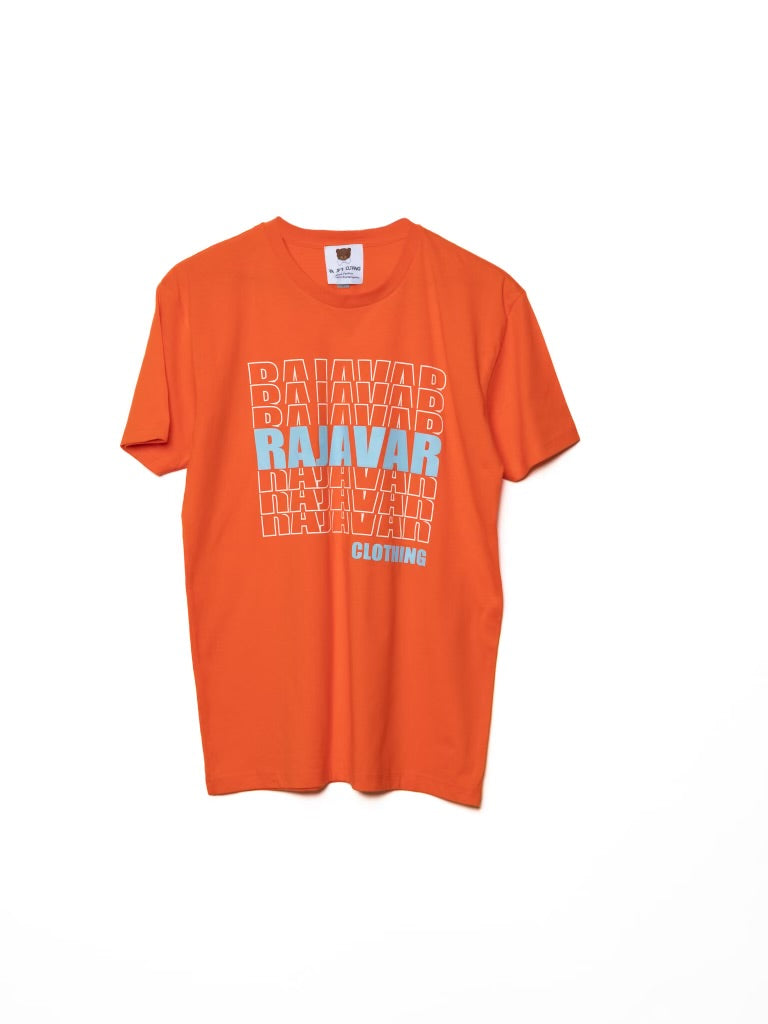 Ra Javar Clothing - Orange Crush T Shirt - 

Uniquely soft triblend fabrication, modern fit, short sleeve tee.
Side-seamed. Retail fit. Unisex sizing.
50% poly, 25% Airlume combed and ring-spun cotton,
25% ra - rajavarclothing